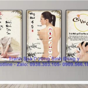 tranh spa dưỡng sinh đông y