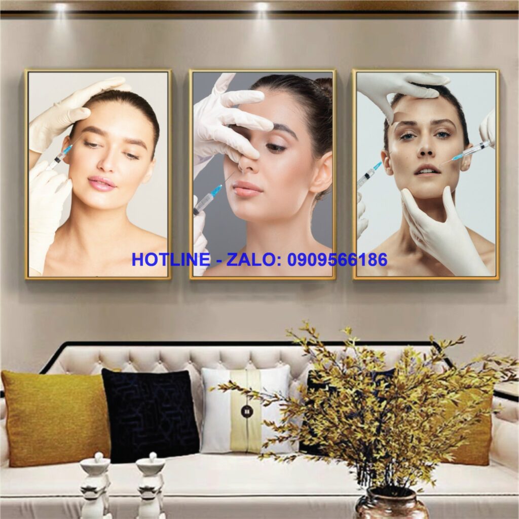 Bộ 3 tranh tiêm filler botox